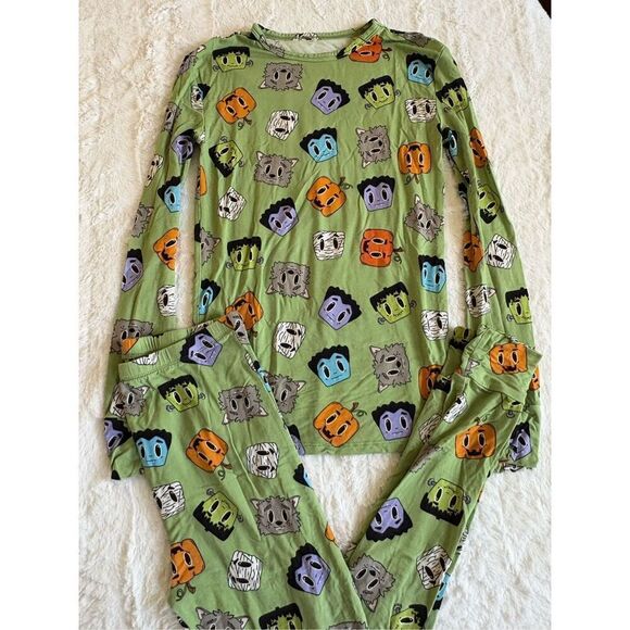 Posh Peanut Monsters Pajamas Size 10/12 - Picture 1 of 8